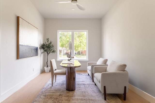 3815 Dunhaven Rd, Dallas, TX 75220 - dining room with wood finished floors and ceiling fan