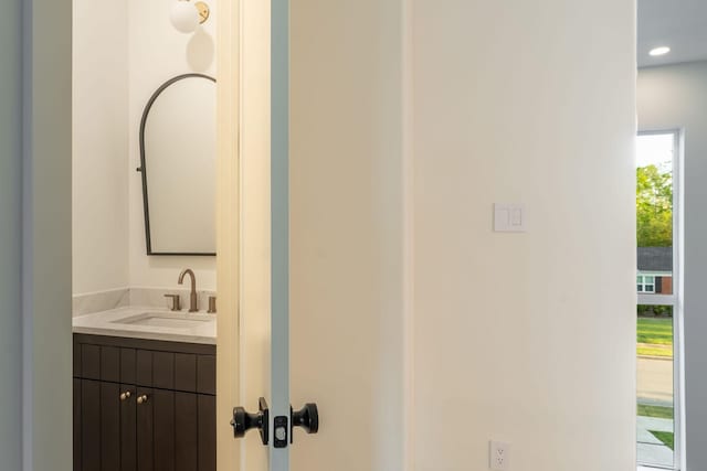 3815 Dunhaven Rd, Dallas, TX 75220 - bathroom with vanity and recessed lighting