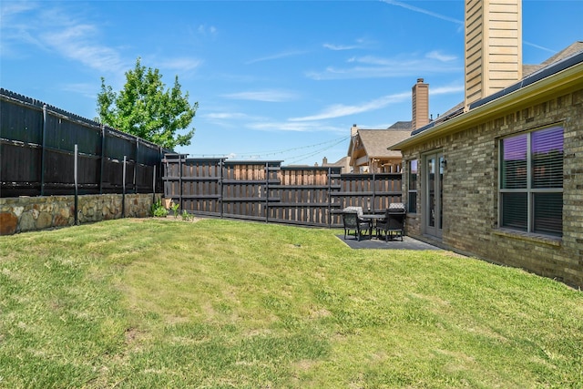 15321 Mount Evans Dr, Little Elm, TX 75068 - fenced backyard featuring a patio