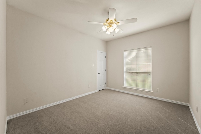 1036 E Oaklawn Dr, Talty, TX 75160 - carpeted spare room with baseboards and ceiling fan