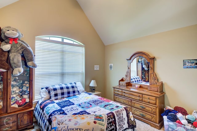 189 Bent Tree Loop, Haughton, LA 71037 - bedroom with carpet floors and vaulted ceiling
