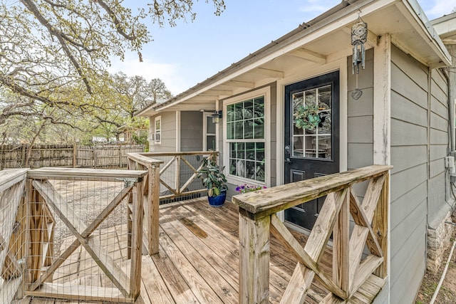 887 N Clinton St, Stephenville, TX 76401 - view of wooden terrace
