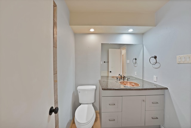 4949 Mill Run Rd, Dallas, TX 75244 - bathroom featuring vanity and recessed lighting