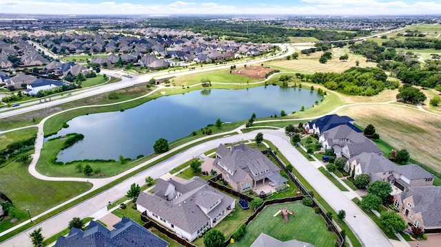 4510 Woodbine Ln, Prosper, TX 75078 - aerial view of property's location featuring nearby suburban area and a nearby body of water