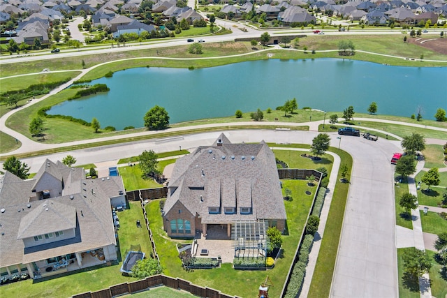 4510 Woodbine Ln, Prosper, TX 75078 - aerial view of residential area featuring a nearby body of water