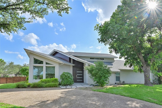 6956 Meadowbriar Ln, Dallas, TX 75230 - mid-century home featuring stucco siding and roof with shingles