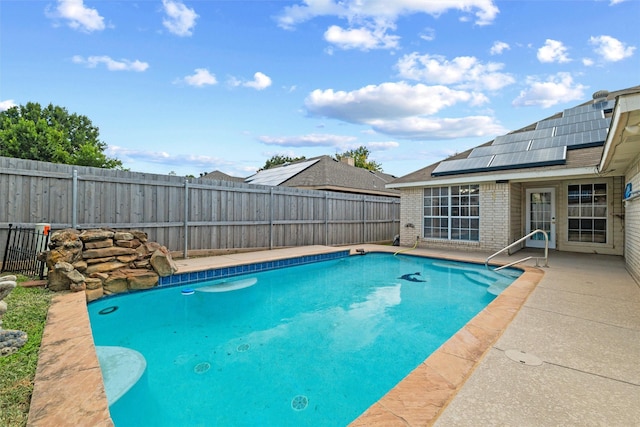 7436 Bennington Dr, Watauga, TX 76148 - view of swimming pool featuring a fenced backyard and a patio