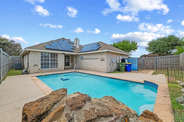 7436 Bennington Dr, Watauga, TX 76148 - view of swimming pool with a fenced backyard and a patio