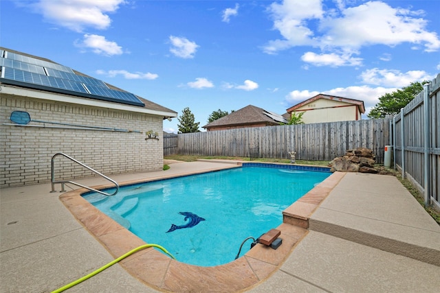7436 Bennington Dr, Watauga, TX 76148 - view of swimming pool featuring a patio and a fenced backyard