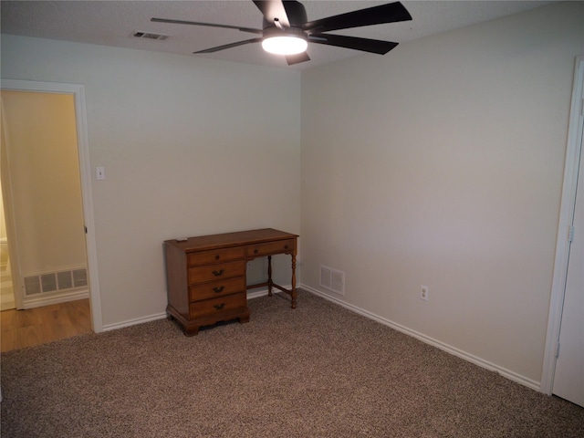 3501 Pecan Cir, Bedford, TX 76021 - unfurnished room featuring a ceiling fan and carpet flooring