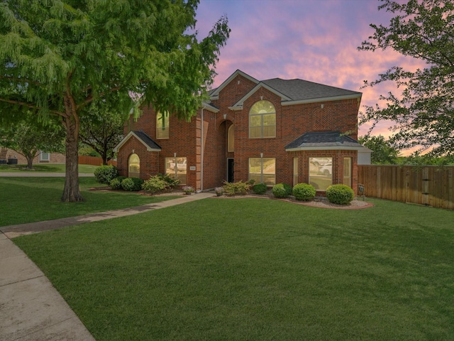 5503 Midnight Moon Dr, Frisco, TX 75036 - traditional-style home with brick siding and a shingled roof