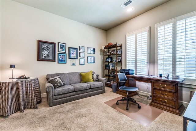 7333 Valley View Ln Unit 304, Dallas, TX 75240 - carpeted office with recessed lighting and baseboards