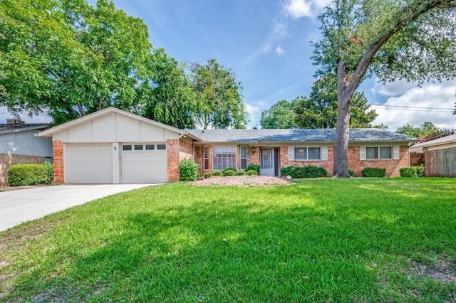 6221 Onyx Dr N, North Richland Hills, TX 76180 - single story home with an attached garage, driveway, brick siding, and board and batten siding