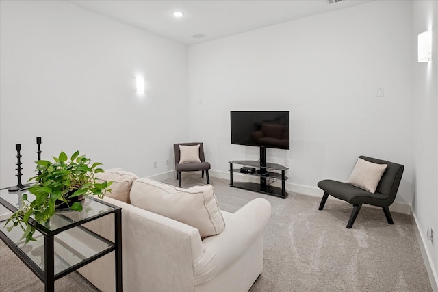 8305 Caballo Dr, North Richland Hills, TX 76182 - living room featuring carpet floors and recessed lighting