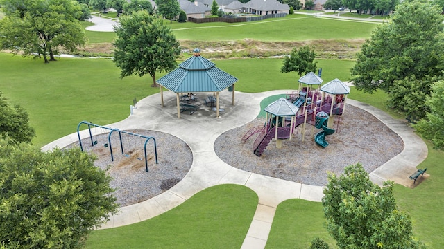 8305 Caballo Dr, North Richland Hills, TX 76182 - view of patio featuring a gazebo