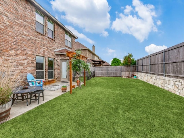 1314 Merrimac Dr, Allen, TX 75002 - fenced backyard with a patio