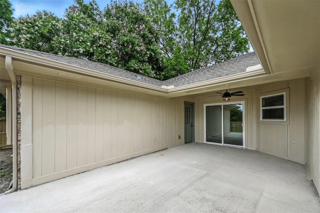 3505 Scott Dr, Rowlett, TX 75088 - view of patio featuring ceiling fan