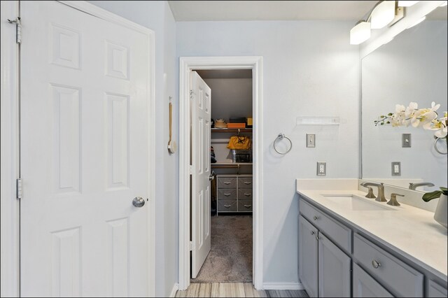 1604 Tree Line Rd, Flower Mound, TX 75028 - bathroom with vanity and a spacious closet
