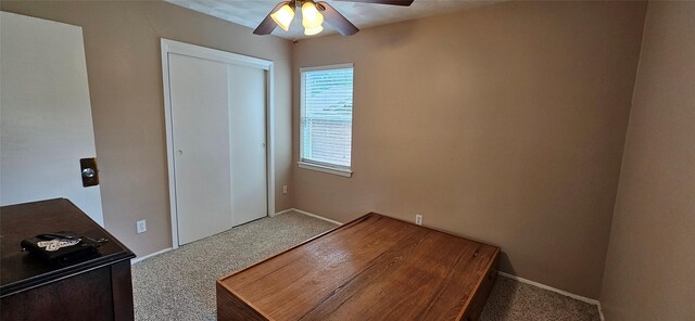1747 Lucille Dr, Mesquite, TX 75149 - unfurnished office with carpet and ceiling fan