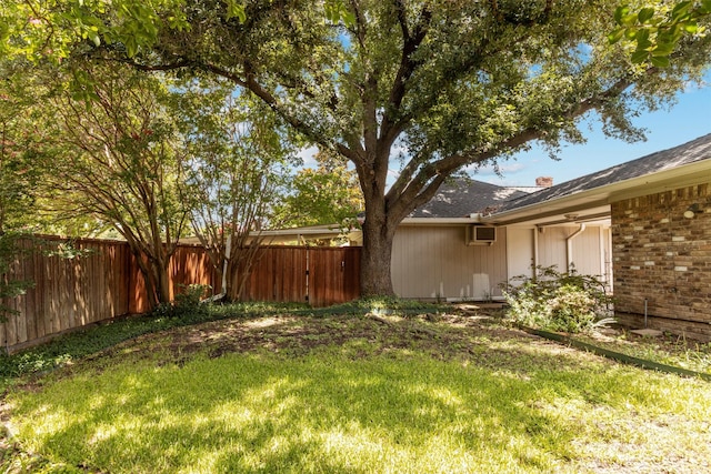 10009 Apple Creek Dr, Dallas, TX 75243 - view of yard with an AC wall unit