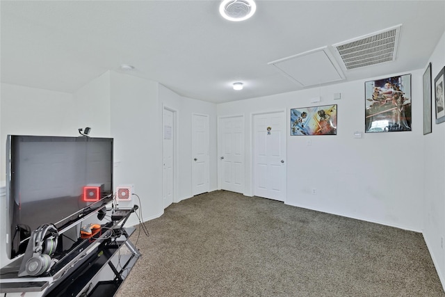 10027 Hanover Dr, Providence Village, TX 76227 - playroom featuring attic access and carpet floors