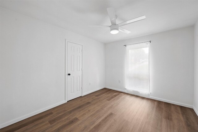 1132 Western Oaks Dr, Woodway, TX 76712 - empty room featuring wood finished floors and a ceiling fan