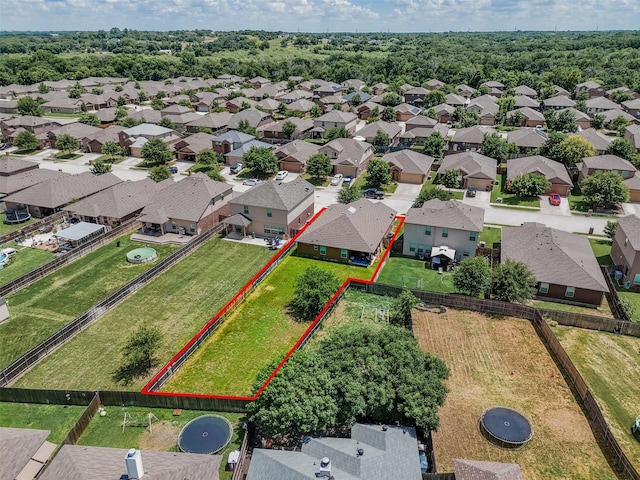 628 Cameron Way, Azle, TX 76020 - aerial view of residential area with property parcel outlined