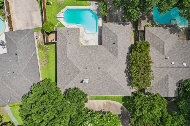 6714 Barkworth Dr, Dallas, TX 75248 - aerial view of a pool