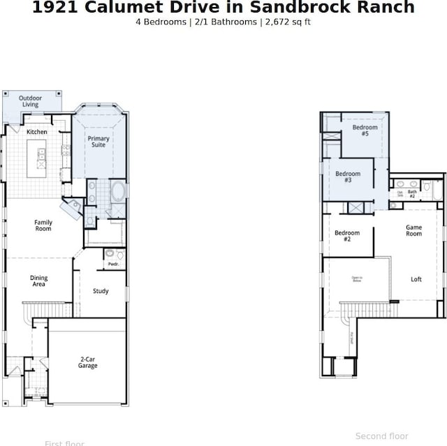 1921 Calumet Dr, Aubrey, TX 76227 - view of home floor plan