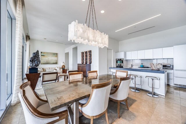 1717 Arts Plz Unit 1808, Dallas, TX 75201 - dining space with recessed lighting