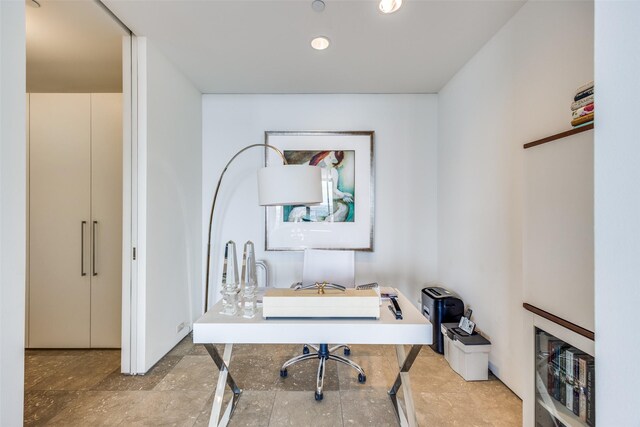 1717 Arts Plz Unit 1808, Dallas, TX 75201 - home office with recessed lighting