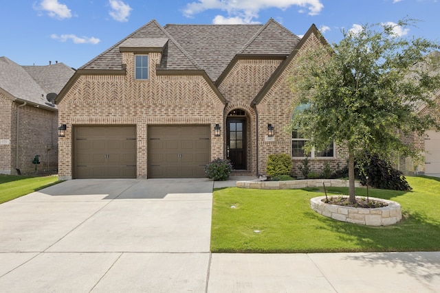 12229 Prudence Dr, Fort Worth, TX 76052 - view of front of home featuring brick siding, driveway, and a front lawn