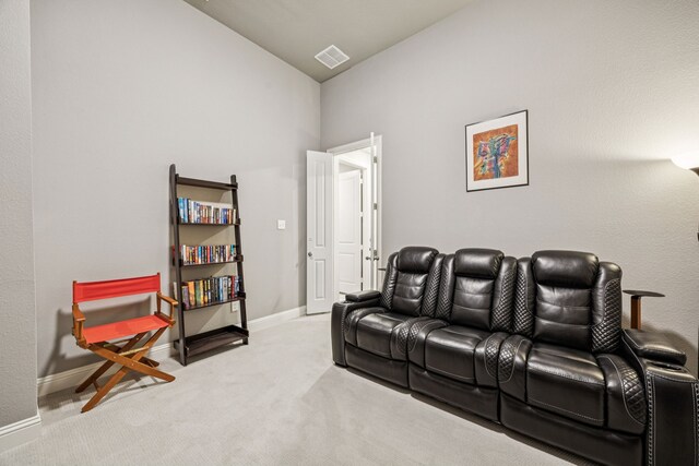 12229 Prudence Dr, Fort Worth, TX 76052 - cinema room featuring lofted ceiling and carpet