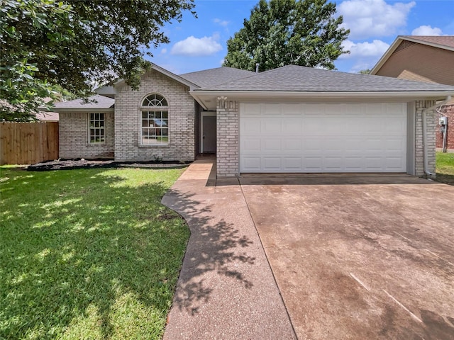 122 Driftwood Ln, Waxahachie, TX 75165 - single story home featuring brick siding, a garage, concrete driveway, and roof with shingles