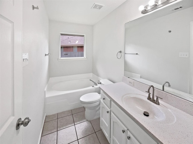 122 Driftwood Ln, Waxahachie, TX 75165 - bathroom featuring vanity, a garden tub, and tile patterned floors