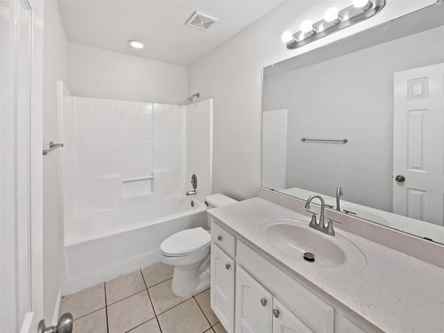 122 Driftwood Ln, Waxahachie, TX 75165 - bathroom featuring vanity, tile patterned flooring, and shower / bathtub combination