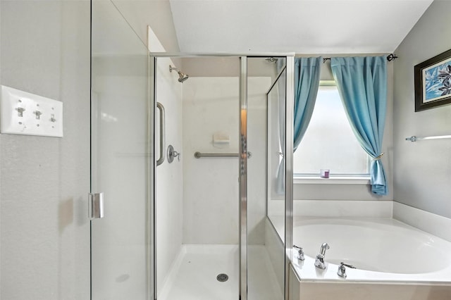 9210 Wild River Dr, Arlington, TX 76002 - bathroom featuring a stall shower and a garden tub