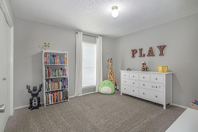 5800 Thoreau Ln, Arlington, TX 76016 - carpeted bedroom with a textured ceiling and baseboards