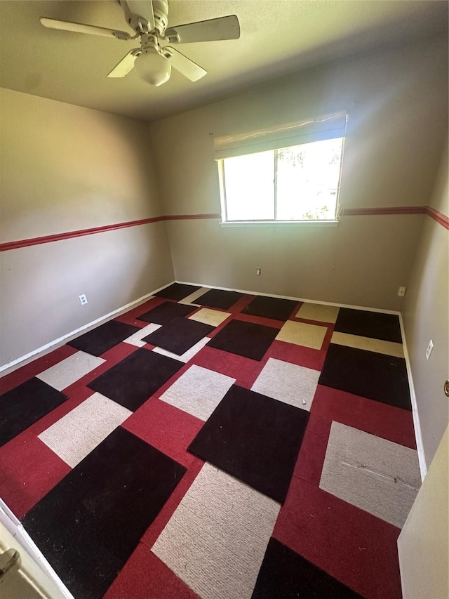 416 Meadowhill Dr, Garland, TX 75043 - empty room featuring ceiling fan and baseboards