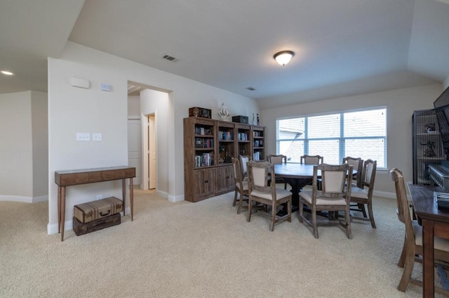 6812 S Fork Dr, North Richland Hills, TX 76182 - dining area featuring light carpet and baseboards