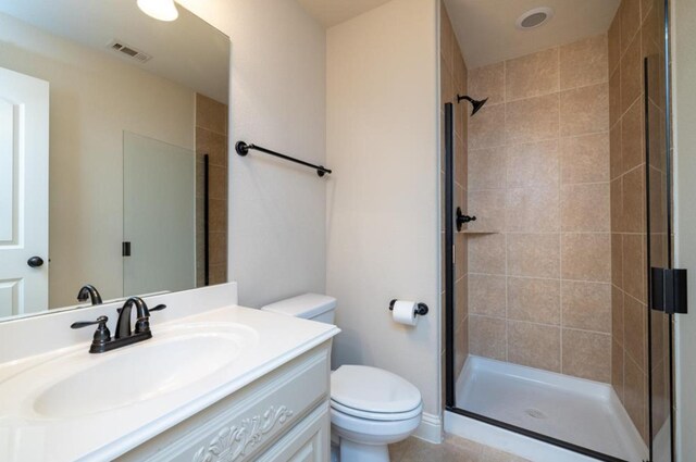 6812 S Fork Dr, North Richland Hills, TX 76182 - bathroom featuring a stall shower and vanity