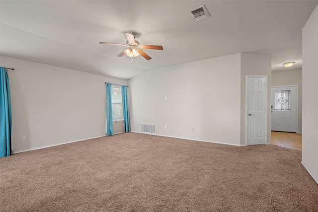 6521 La Sol Ln, Waco, TX 76712 - spare room featuring light colored carpet, a ceiling fan, and plenty of natural light