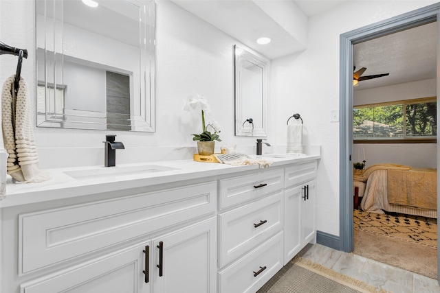 612 Circleview Dr S, Hurst, TX 76054 - full bathroom featuring ensuite bath and double vanity