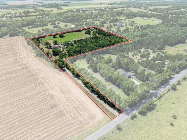 567 Celtic Rd, Howe, TX 75459 - aerial view of sparsely populated area featuring property parcel outlined