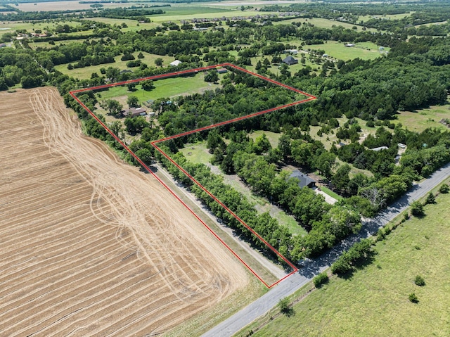 567 Celtic Rd, Howe, TX 75459 - overview of rural landscape with property boundaries highlighted