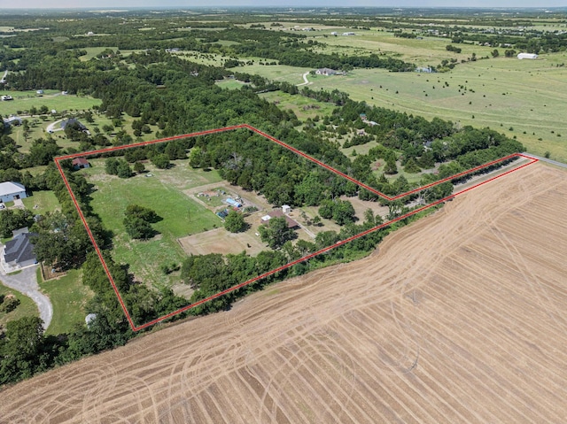 567 Celtic Rd, Howe, TX 75459 - overview of rural landscape featuring property boundaries highlighted