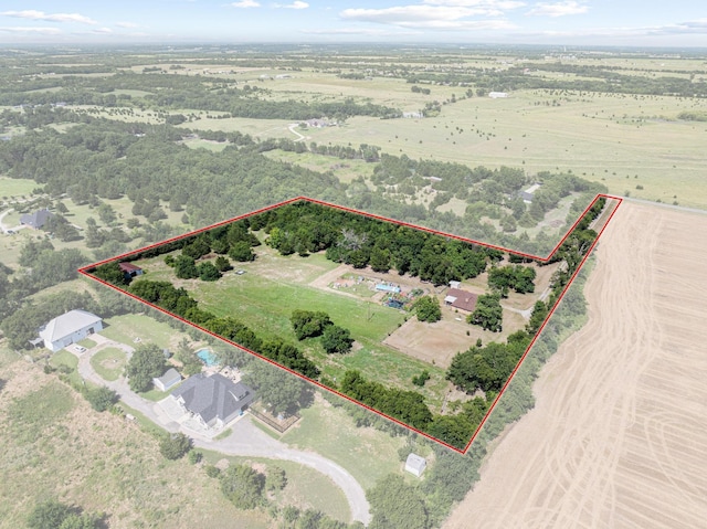 567 Celtic Rd, Howe, TX 75459 - overview of rural landscape featuring property boundaries highlighted