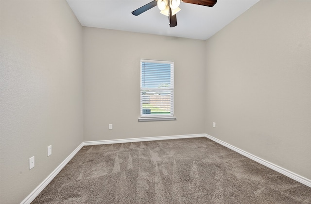 515 W Broad St, Pilot Point, TX 76258 - unfurnished room with carpet floors and ceiling fan