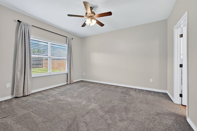 515 W Broad St, Pilot Point, TX 76258 - unfurnished room featuring ceiling fan and carpet floors