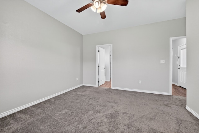 515 W Broad St, Pilot Point, TX 76258 - unfurnished bedroom with carpet, ceiling fan, and ensuite bath